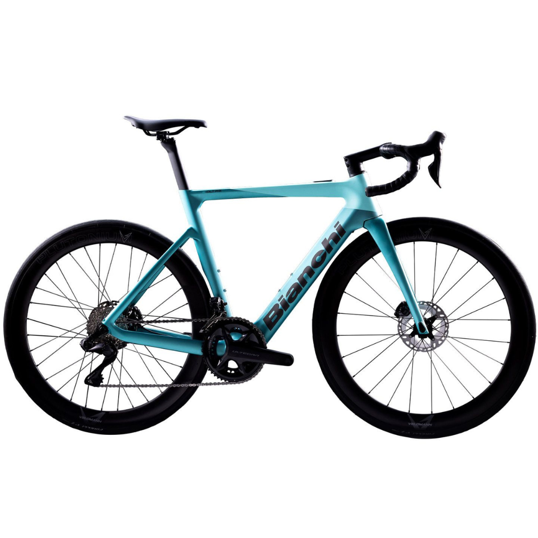 Bicicletta Bianchi e-Oltre Ultegra Di2 2x12sp Mahle X30 250Wh - Celeste