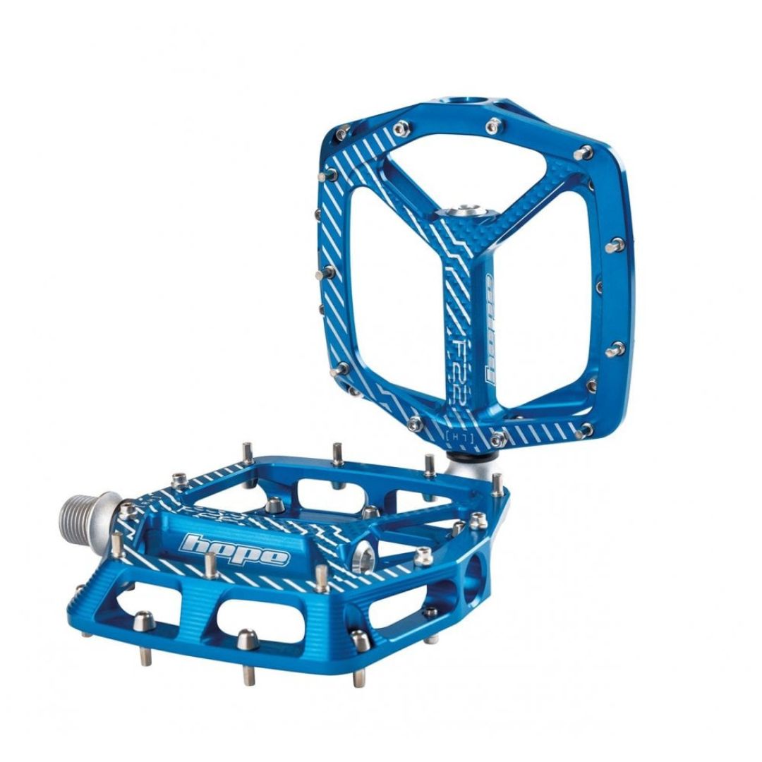 flat pedal kunststoff Coppia Pedali Hope Flat F22 - Blu
