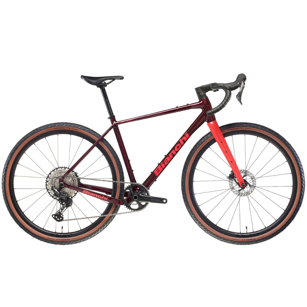Bicicletta Bianchi Arcadex AL GRX 610 12sp - Rosso