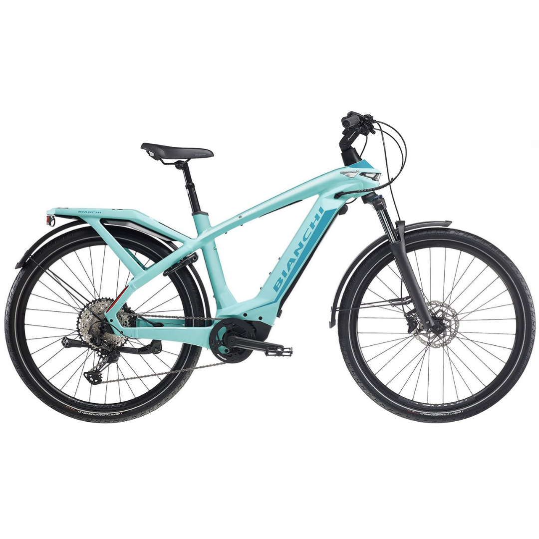 Bicicletta Bianchi e-Omnia T Type Nexus 5SP Celeste