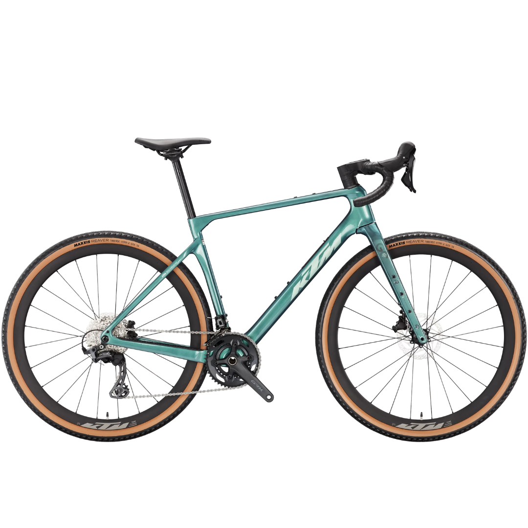 ktm e bike gravel Bicicletta KTM Gravelator Elite 2x - Verde Ottanio