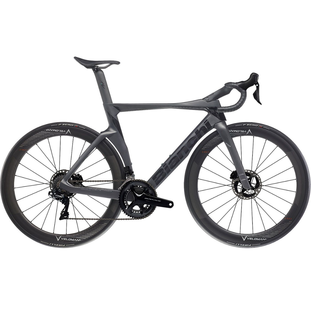 Bicicletta Bianchi Oltre Pro Dura-Ace Di2 12v - Antracite/Nero