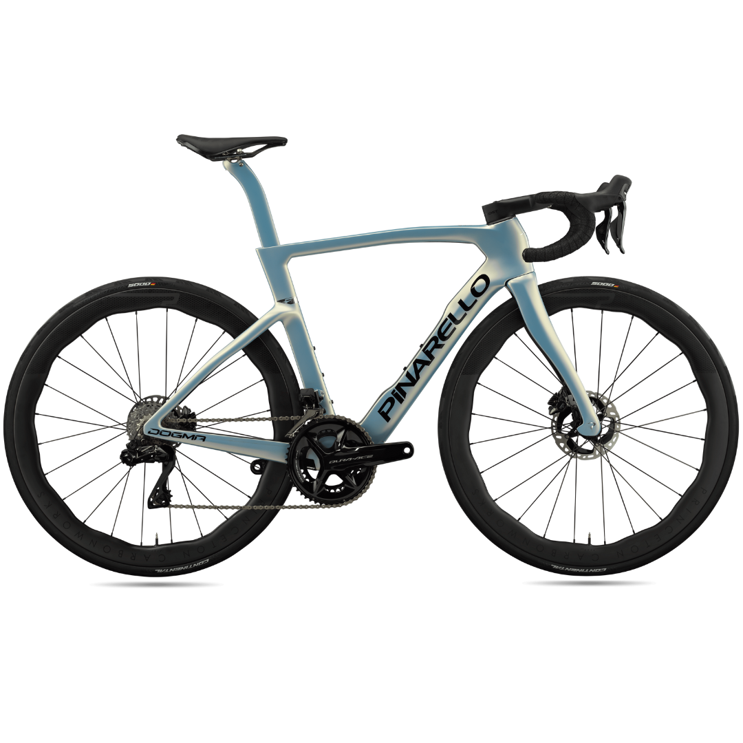 Bicicleta Pinarello New Dogma F Dura Ace Di2 Azul Claro