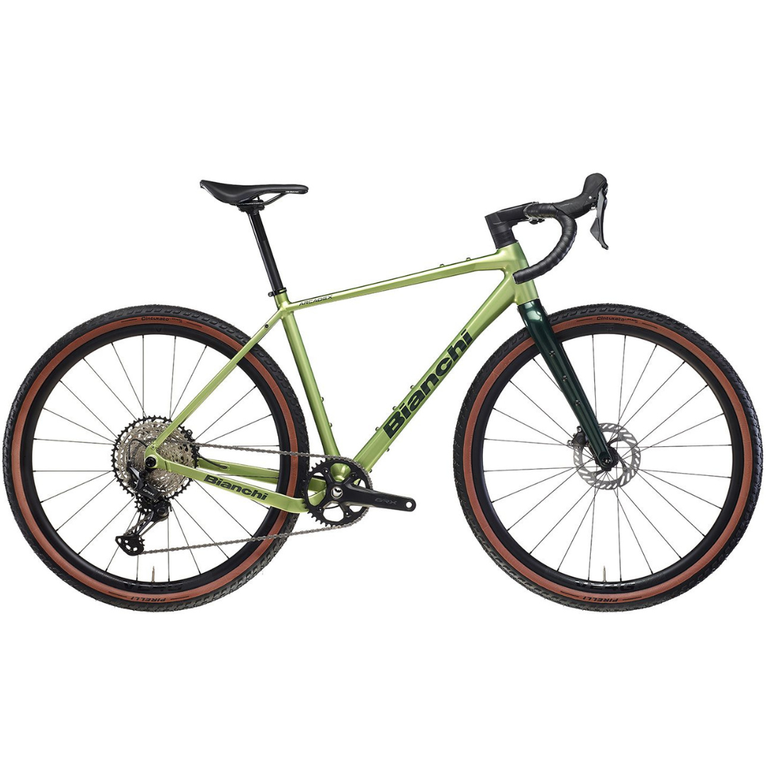 bianchi rennrad grün Bicicletta Bianchi Arcadex AL GRX 610 12sp - Verde